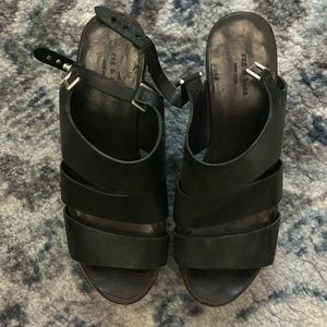 Rag & Bone wooden platform heels